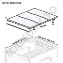 Cubre Pick Up Tapa Rigida Plegable Nissan New Navara NP300 (2016 - ON)