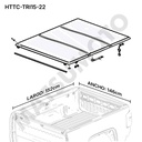 Cubre Pick Up Tapa Rigida Plegable Mitsubishi L200 (2016 - ON)