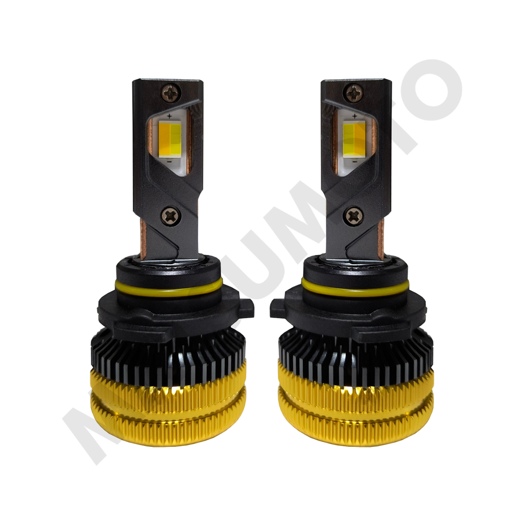 9006 Set Ampolletas Super Led 18.000 lumenes bicolor 240w