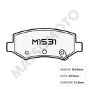 M1531 Pastillas de freno traseras para Chevrolet Groove (2021 - actual)