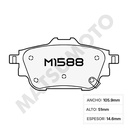 M1588 Pastillas de freno traseras para Nissan Sentra (2019 - on) 