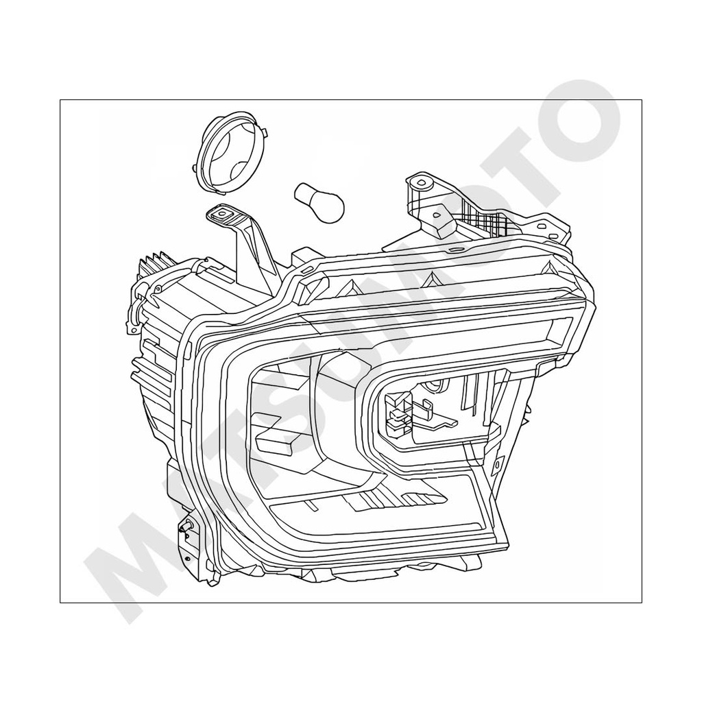 OPTICO Derecho para Ford Ranger XLS / XLT / Limited (2023 - actual)