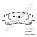 M1468 - Pastillas de Freno Low Metal Black Edition Delantera Mazda Demio (2007 - 2014) / Mazda 2 (2007 - 2015)
