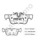 M1417 Pastillas de freno Carbo-Cerámica trasera BMW X1 F48 LCI (2015-2020)