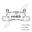 M1453 Pastillas de freno Carbo-Cerámica trasera Porsche Cayenne S V8 (2014 - 2020)