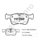 M1492/M1404 Pastillas de freno Carbo-Cerámica delantera BMW 320i F30 (2011-2016)