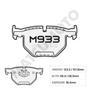 M933 Pastillas de freno trasera X5 / X6 (2013-2019)