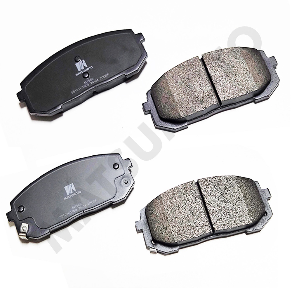 M1669 Pastillas de Freno Low Metal Black Edition delantera para Hyundai Kia