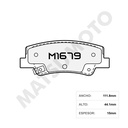 M1679 Pastillas de freno low metal