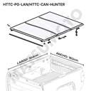 Tapa Rígida Plegable Peugeot Landtrek (2021-ON) / Changan Hunter