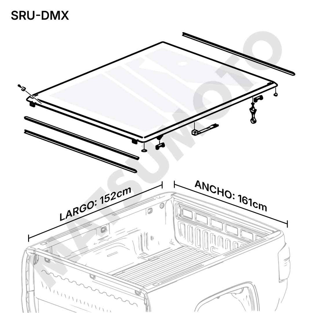 Lona Marítima Chevrolet D-Max (2015-ON) / Colorado (2018-2026)