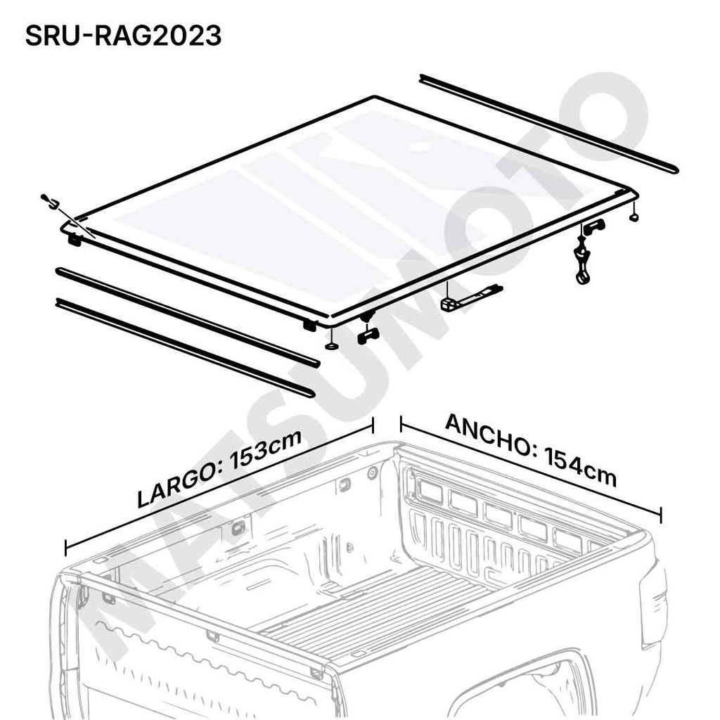 Lona Marítima Ford Ranger (2023-2026)