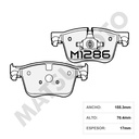 M1286 Pastillas de Freno Cerámica Delanteras Citroen / Peugeot