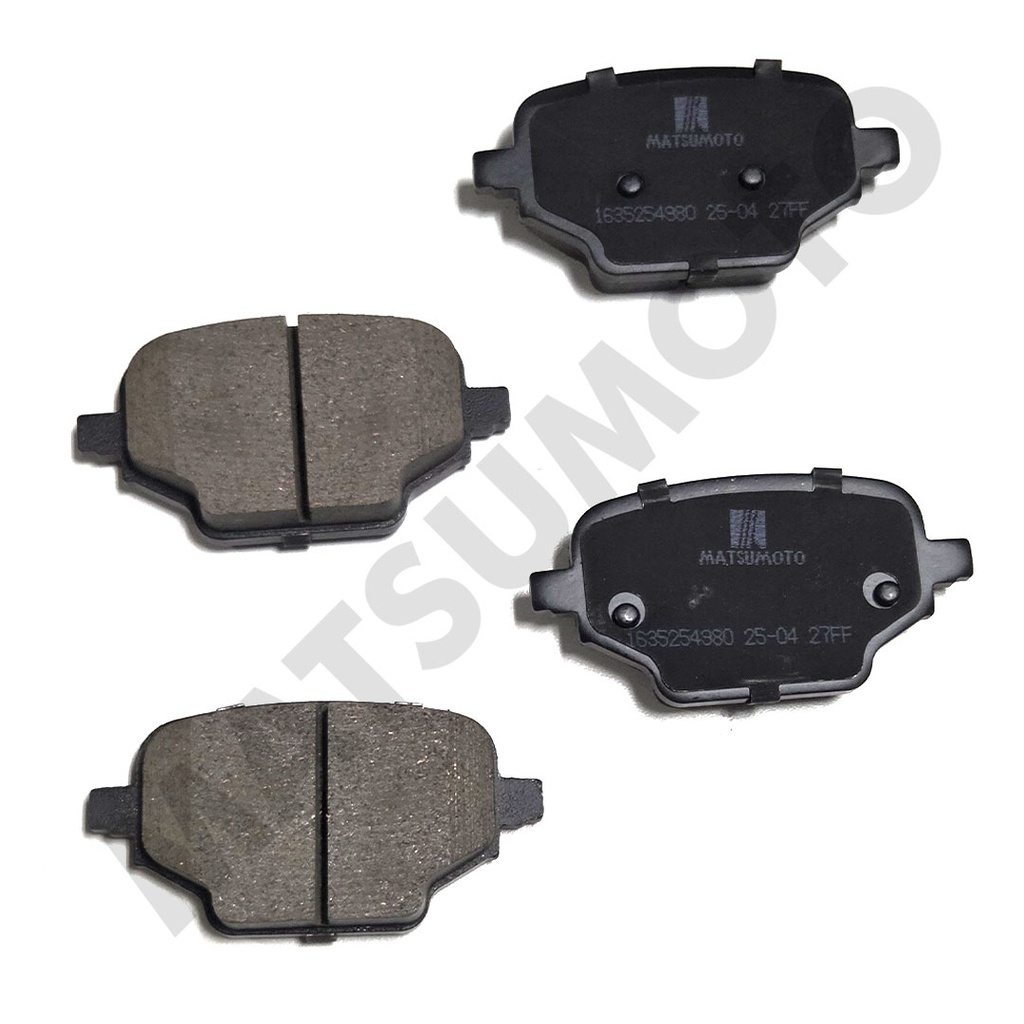 M1534 Pastillas de Freno Cerámica Traseras Citroen / Peugeot / Toyota