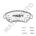 M1564 Pastillas de Freno Cerámica JMC Vigus 5 2WD / 4WD (2021-ON)