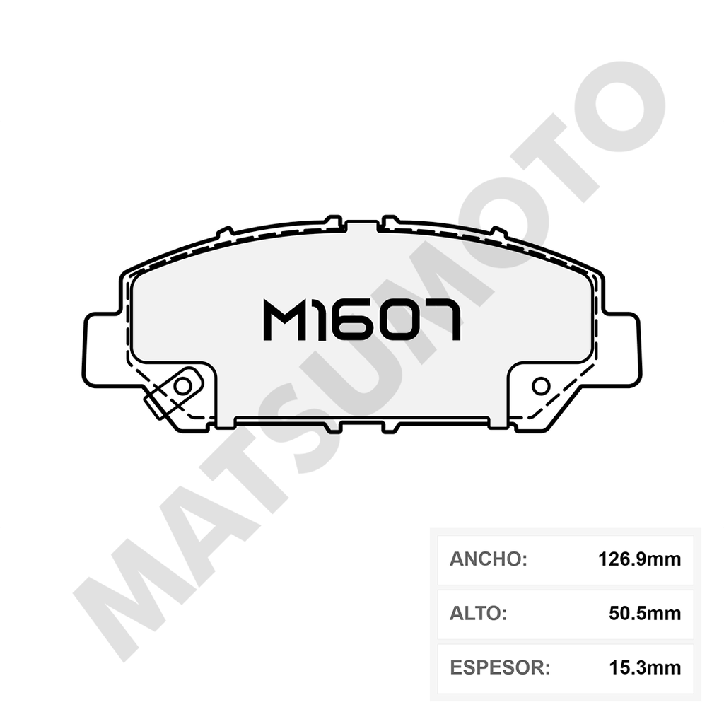 M1607 Pastillas de Freno Cerámica Delanteras Toyota Raize (2021-ON) / Subaru