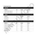 M1607 Pastillas de Freno Cerámica Delanteras Toyota Raize (2021-ON) / Subaru