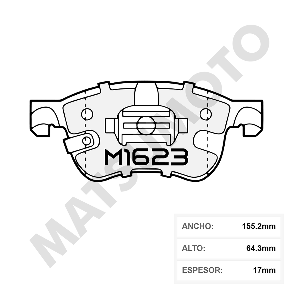M1623 Pastillas de Freno Cerámica Delanteras Ford Maverick (2022 - on)