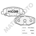 M1038 Pastillas de Freno Cerámica Delanteras Chery