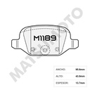 M1189 Pastillas de Freno Cerámica Traseras Fiat / Alfa Romeo