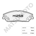 M1258 Pastillas de Freno Cerámica Delanteras BYD / Geely Emgrand / Toyota Camry