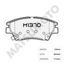 M1370 Pastillas de Freno Cerámica Delanteras SsangYong Korando / XLV
