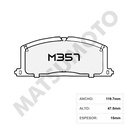 M357 Pastillas de Freno Low Metal Delanteras Toyota Tercel / Corolla (1983-1999)