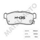 M435 Pastillas de Freno Low Metal Suzuki Celerio / S-presso