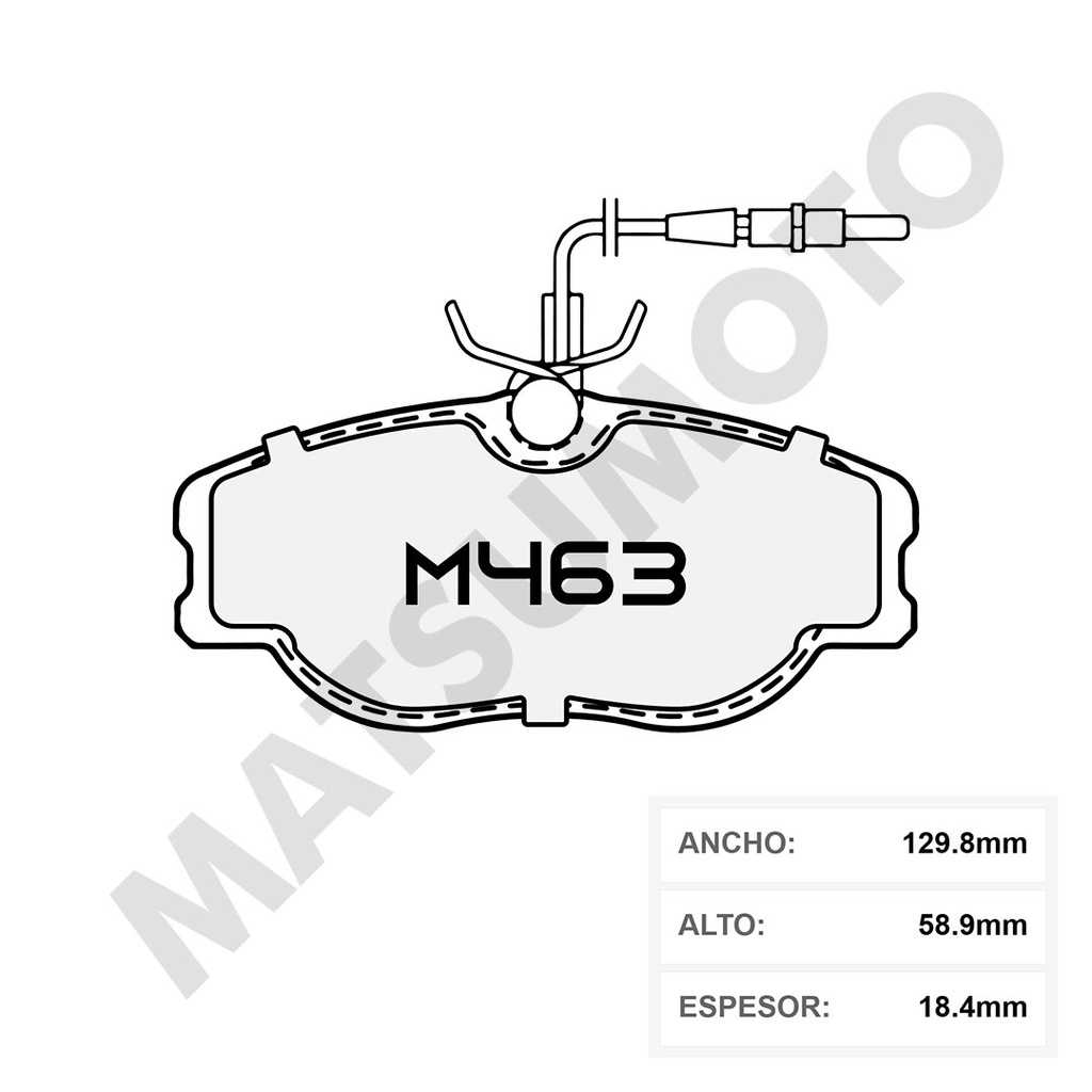 M463 Pastillas de Freno Cerámica Delanteras Peugeot