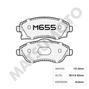 M655 Pastillas de Freno Semi-metálica Delanteras Chevrolet / Opel