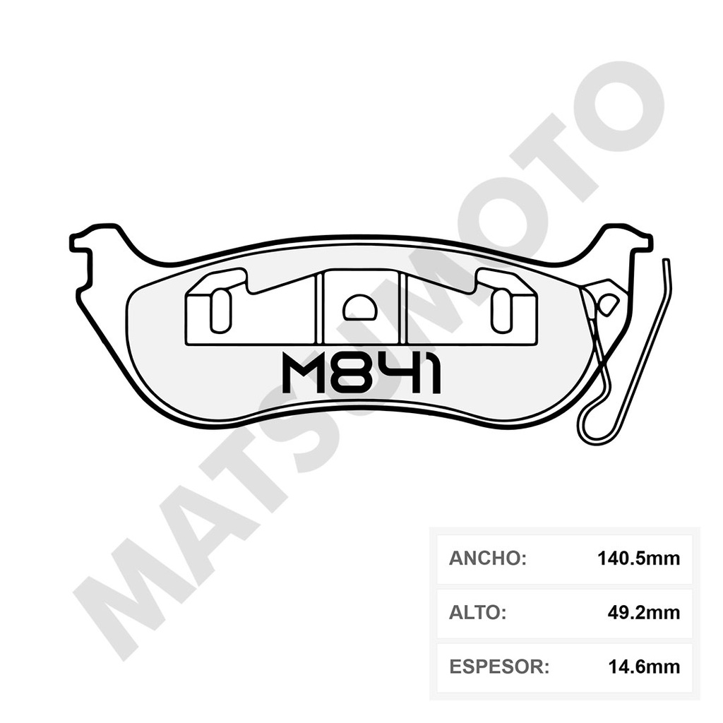 M841 Pastillas de Freno Cerámica Traseras Ford Explorer / Jeep Cherokee / Liberty