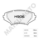 M906 Pastillas de Freno Cerámica Delanteras Mazda RX-8 (2003-2012)
