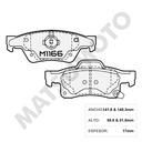 M1166 Pastillas de Freno Cerámica Traseras Dodge Durango (2011-2024) / Jeep Grand Cherokee (2011-2024)