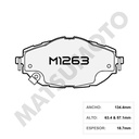 M1263 Pastillas de Freno Cerámica Delanteras Toyota Corolla / Auris (2013-2024)