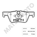 M1274 Pastillas de Freno Cerámica Traseras BMW