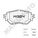M1324 Pastillas de Freno Cerámica Delanteras Mazda 3 (2014-2024)