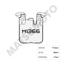 M1366 Pastillas de Freno Cerámica Traseras BMW