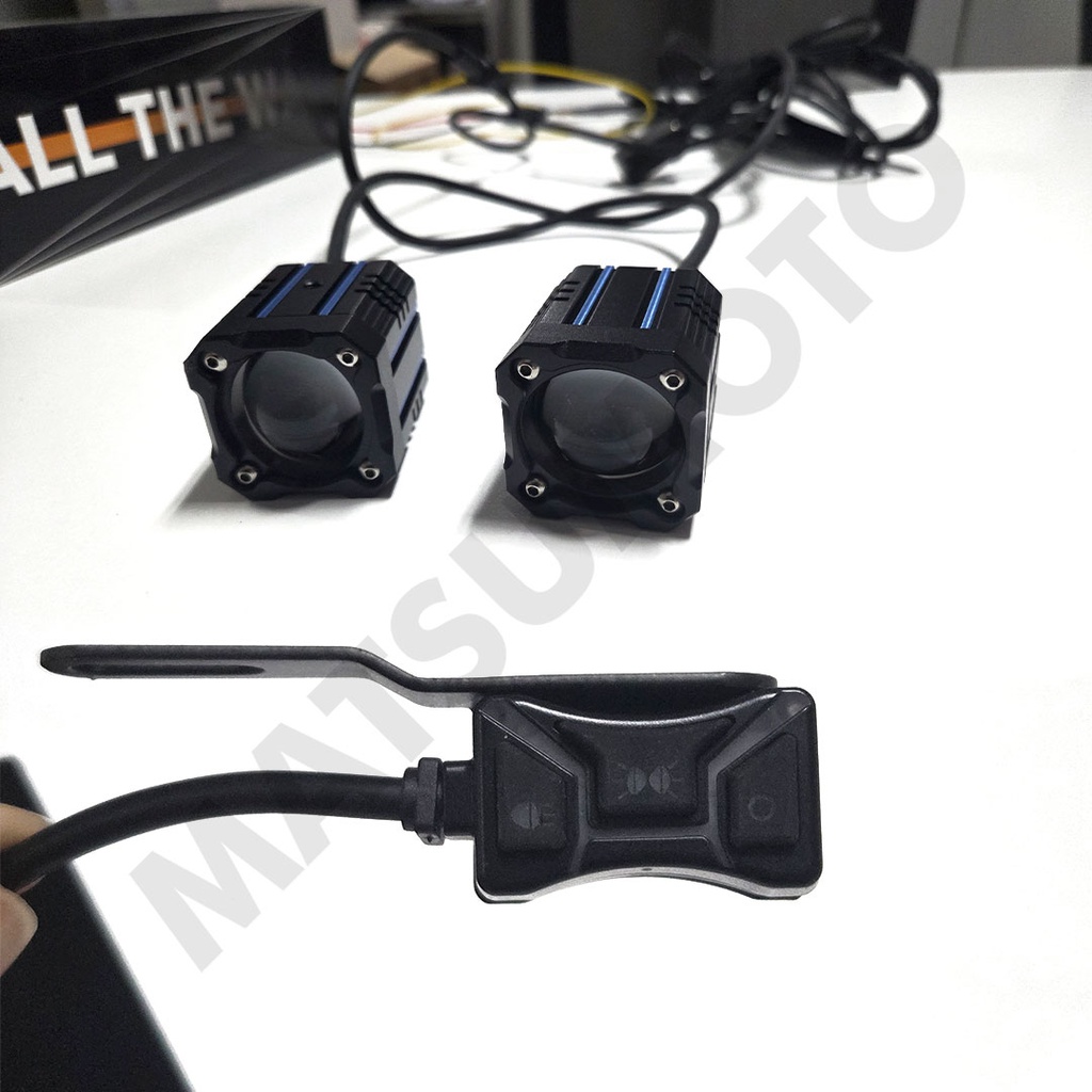 Set Focos Laser Auxiliares para Moto Diseño Europeo