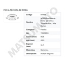 M1189 Pastillas de Freno Cerámica Traseras Fiat / Alfa Romeo
