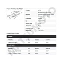 M514 Pastillas de Freno Delanteras para Dodge Grand Carvan (2001 - 2007)