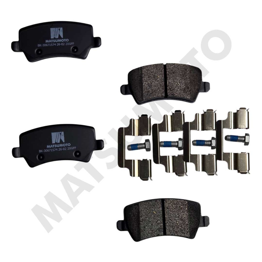 M988 Pastillas de Freno Traseras Volvo V60 (2017 - ON) / S80 / V70 / Landrover