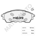 M1639 Pastillas de freno Delanteras Ford Ranger 2.0 Raptor (2023 - ON)
