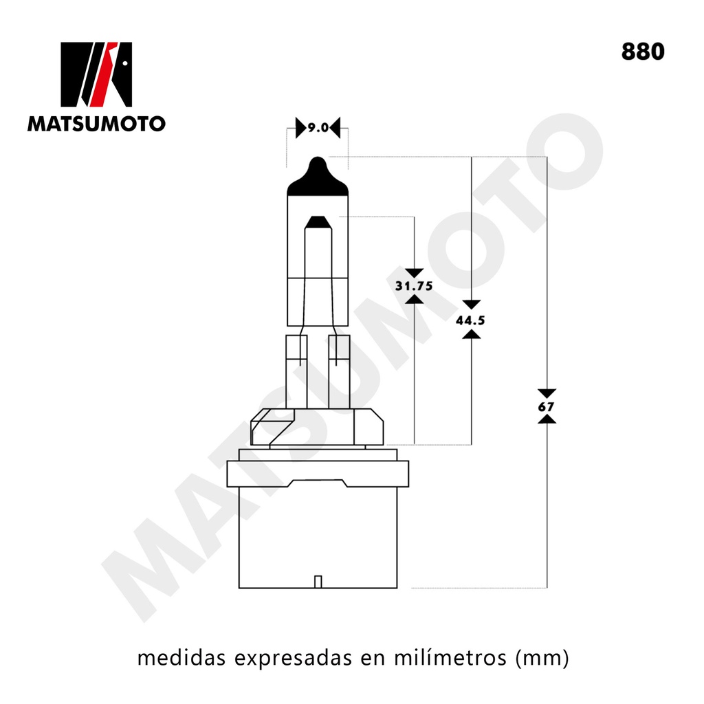 2Pack Ampolleta 880 Halogeno  F9R 