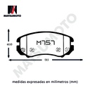 M1039/M1055/M757  -  Pastillas de freno Delanteras Para Hyundai  Kia SM