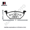 Pastillas de Freno Delanteras para Audi  Brillance  Volkswagen KD7519 / 1J0698151A / M697 SM