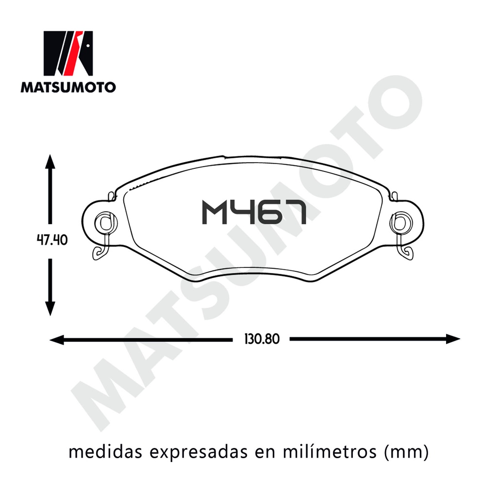 Pastillas de Freno Delanteros para Peugeot GDB1321 / M467 SM