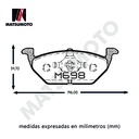 SM Pastillas de Frenos GDB1422 1J0698151F 1K0698151D / M698