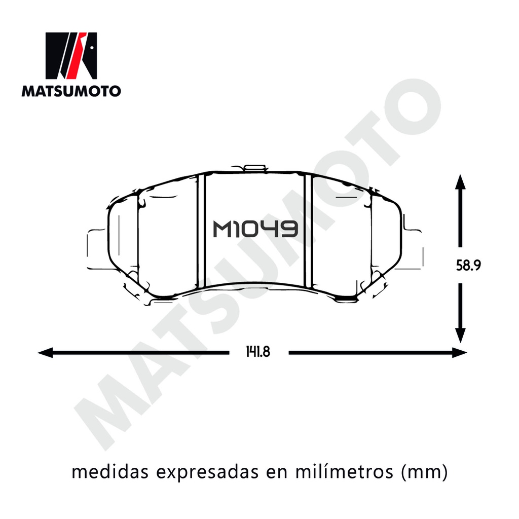 M1049 M1109 Pastillas de freno delanteras Nissan Qashqai Xtrail