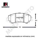 M1049 M1109 Pastillas de freno delanteras Nissan Qashqai Xtrail