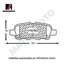 M1090 Pastillas de freno traseras Nissan / Suzuki